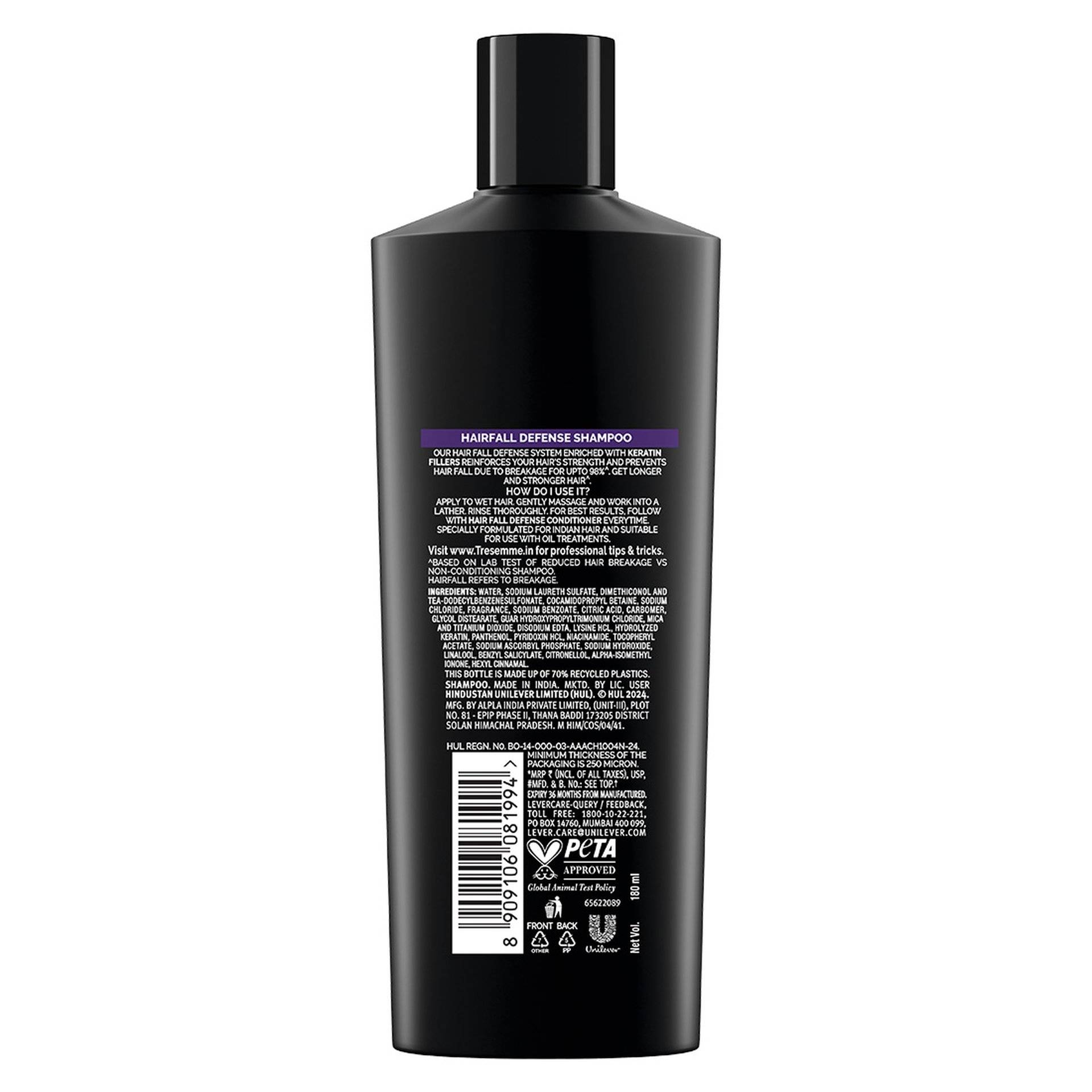 Tresemme Hair Fall Defense Shampoo 180 ml - Image 3